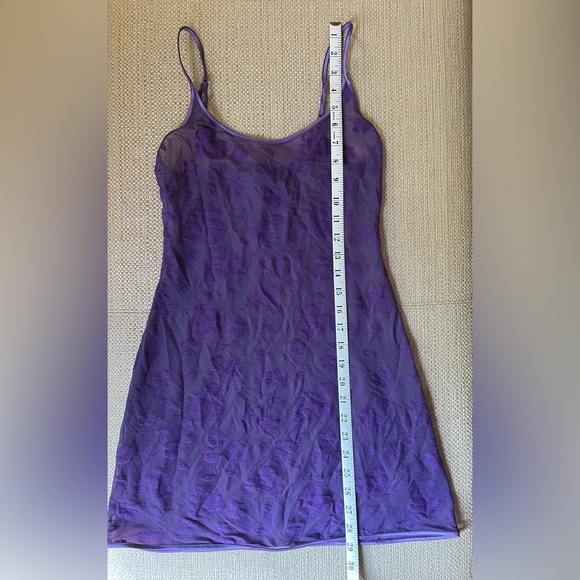 Vintage Cosabella Purple Sheer Stretch Chemise - Picture 4 of 5